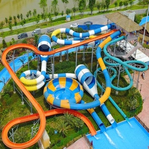 Trung Quốc Công Viên Nước Thiết Kế Thương Mại Nước Chơi Thiết Bị Lớn Trượt Nước Công Viên Giải Trí Trò Chơi Lớn Đa Trượt Nhóm - Product Image 3