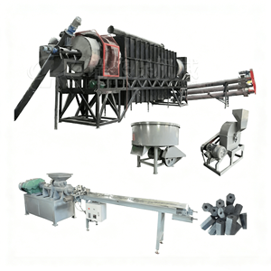 Carbonisateur à tambour rotatif continu de grande capacité, nouvelle version 2026, compatible avec plusieurs biomasses, directement de l'usine - Product Image 1