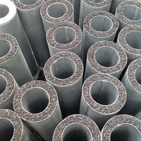 Filter Karbon Silinder Penanganan Udara HVAC 145mm X 450mm Filter Karbon Tabung Aliran Udara Besar Menghilangkan Bau Aroma