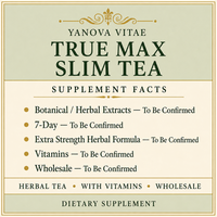 True Max Slim Thé Minceur 7 Jours - Formule Herbal Extra Forte avec Vitamines, Vente en Gros
