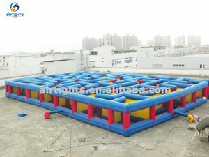 Top Bán Trở Ngại Trò Chơi Chất Lượng Cao Khổng Lồ Ngoài Trời Người Lớn/Trẻ Em <span class=keywords><strong>Inflatable</strong></span> Ngô Mê Cung - Product Image 6