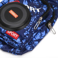 Sac à bandoulière multifonctionnel avec haut-parleur, lumière RGB, tissu Oxford, audio 10W stéréo, TF/FM/USB/AUX pour les voyages/le sport