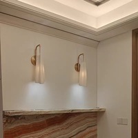 Lampe murale moderne minimaliste pour salon, lampe murale pour salle de bain, lumière frontale pour miroir crème, lumière en céramique pour couloir d'escalier