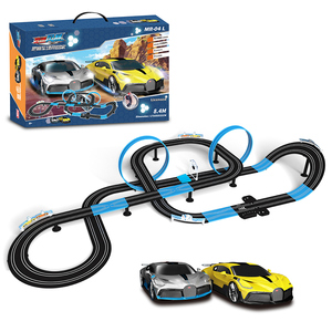 Set Pista da Corsa Elettrica ad Alta Velocità con 2 Controller, Pista Circolare, Giocattolo per Bambini, Auto Slot Elettriche, Giocattoli per Ragazzi - Product Image 5