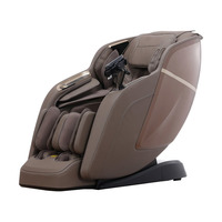Fauteuil de massage corporel complet avec rouleaux pour les jambes, ions négatifs, chargement sans fil du téléphone, massage par airbag, commande vocale, écran LCD 7 pouces