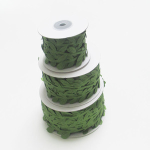 Ruban gaufré feuille verte Danqi Flower Industry 20 40 60m, imitation soie, pour décoration intérieure et accessoires de photographie - Product Image 4