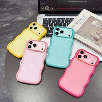 Coque de téléphone de luxe tendance à lignes ondulées, finition mate, pour iPhone 18 Pro Max 17 16 15 14 13 Pro Max, coque en silicone souple antichoc mate