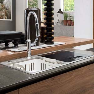 Muebles de Cocina Modulares con Encimeras, Muebles de Isla de Madera de Melamina para Cocinas - Product Image 3