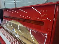 Used Chinese Hailun Crystal Red Acrylic Upright Piano, Height 132cm, 88 Keys, Professional Performance Grade