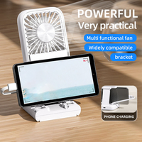 Ventilador de mano multifuncional plegable con refrigeración por semiconductor y enfriamiento por hielo.