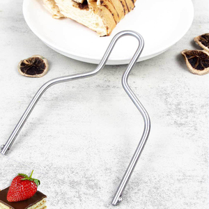 Stainless Steel Wire Cheese Slicer - Handheld Cutter With 8 Replacement Wires & Wrench Tool