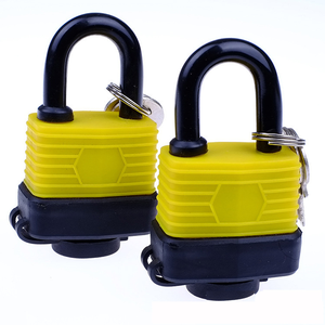 Candado <span class=keywords><strong>de</strong></span> acero <span class=keywords><strong>de</strong></span> alta <span class=keywords><strong>seguridad</strong></span>, impermeable, con cubierta <span class=keywords><strong>de</strong></span> plástico para almacén - Product Image 1