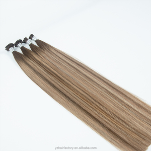 Extensiones de Cabello I-Tip, Cabello Humano Virgen Ruso de Doble Trama, Extensiones de Cabello Humano con Punta Micro K y Queratina - Product Image 6