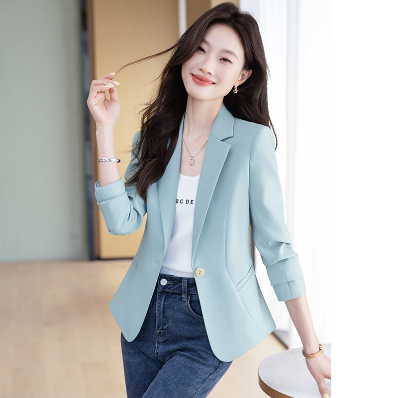 blue suit