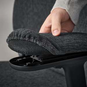 AJUNION Chaise de bureau ergonomique professionnelle, chaise de direction en maille, appui-tête pliable, accoudoirs 3D, synchronisation de la répartition du poids - Product Image 4