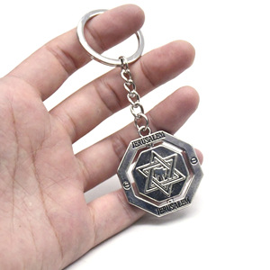Llavero de Jerusalén con Estrella de David, Colgante, Anillo, Regalo para el Festival de Shalom Hanukkah - Product Image 4
