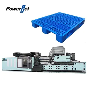 Powerjet 2000 tons Automatic Horizontal Plastic Pallet Making Plastic Molding Tray Injection Moulding Machine