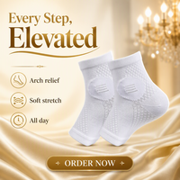 Chaussettes de compression pour cheville à bout ouvert, manchon de soutien de la voûte plantaire pour fasciite plantaire, pour hommes et femmes