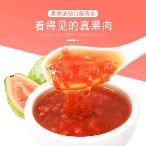 مكونات شاي فقاعات عالية الجودة ، مربى فواكه الجوافة المهروسة مع لب الجوافة المهروس الحقيقي - Product Image 3