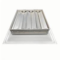 Amortisseur à lames opposées pour diffuseur, vanne de contrôle de débit pour grille d'air