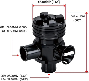 Confezione originale valvola di scarico in lega di alluminio S deviatore Turbo BOV Boost per <span class=keywords><strong>Volkswagen</strong></span> GTI Jetta Audi 1.8T 2.7T - Product Image 2