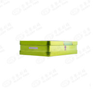 Boîte en étain rectangulaire de haute qualité pour la vente en gros, emballage pour gâteaux de lune, boîte en étain pour cadeaux, gâteaux de lune, biscuits