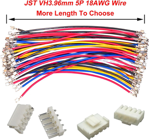 Molex JST XH แจ็กเก็ตพีวีซีขนาด2.5มม. ปลอกทองแดงสายไฟ2-4พินสำหรับ VH2.5อิเล็กทรอนิกส์ - Product Image 2