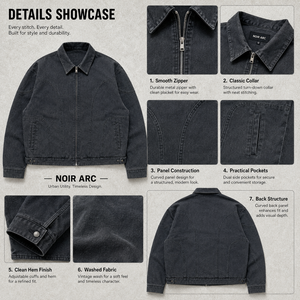 Chaqueta de Trabajo Personalizada de Cuero y Algodón Grueso, Impermeable, a la Moda, Estilo Retro, con Cremallera, para <span class=keywords><strong>Hombre</strong></span>, para Invierno, Caza y Calle - Product Image 4