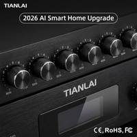 Penguat Daya Tegangan Konstan Lima Zona L-2350 dengan Bluetooth USB FM untuk Sistem Pengumuman Publik 350W Seri Hub Rackmount