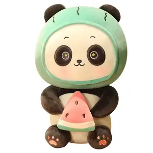 Panda Frutas Dundun Boneca Mascote Big Plush Toy Infantil Boneca Pano Boneca Presente de Aniversário Menina