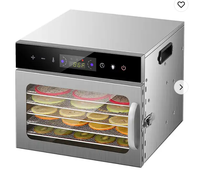 Touchscreen Versie 6-laags Gedroogd Fruit Machine Intelligente 6-laags Voedsel Dehydrator Fruit Droger