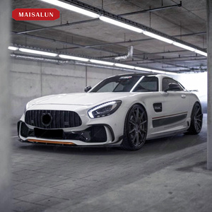 Pare-chocs avant de voiture en PP + fibre de carbone pour <span class=keywords><strong>Mercedes</strong></span> Benz Amg GT/<span class=keywords><strong>GTS</strong></span> Upgrade to P Style Bodykit Front Bumper Front Splitters - Product Image 4
