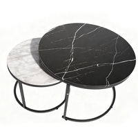 Ensemble de table basse et canapé pliables en fer et MDF modernes pour le bureau et la maison