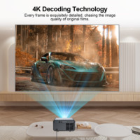 YDH-HS110-HiSilicon 352 2026 Projecteur 4K en promotion 3000 ANSI 200 pouces Android 12 avec télécommande vocale et autofocus pour intérieur