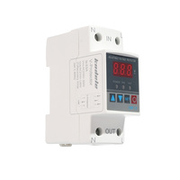 Protecteur de tension monophasé réglable KP2-V, électronique, AC220V, matériau PC, AVR SVC 1kVA 50/60Hz