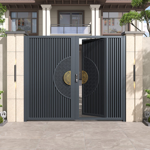 <span class=keywords><strong>Portail</strong></span> de cour moderne en alliage d'aluminium pour villa rurale, maison auto-construite, <span class=keywords><strong>ouverture</strong></span> simple/double, <span class=keywords><strong>portail</strong></span> mère-enfant facile - Product Image 4