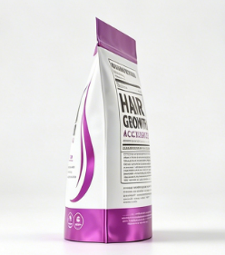Masticables Suaves para el Crecimiento del Cabello - con Lustriva Clínicamente Estudiado ® Biotina, vitaminas C+E para un cabello más grueso, abundante y fuerte - Product Image 2