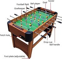Table de baby-foot de haute qualité pour l'intérieur, multi-joueurs, pour le plaisir familial, avec cadre en bois, 8 tiges, jeu de football de table pour enfants et adultes