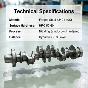Nouvel arrivage OEM : Vilebrequin en acier forgé personnalisé pour camions et tracteurs multi-cylindres, version améliorée à prix compétitif - Product Image 3