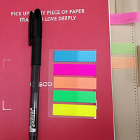 KINGPIN Notes autocollantes d'indexation en papier réutilisables, légères, portables, écologiques, style classique, 5 couleurs, pour l'école et le bureau