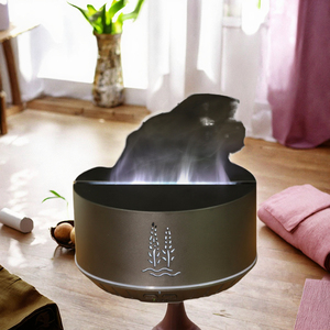 New Ultrasonic Aromatherapy Humidifier LED Color Light Flame <b>Essential</b> <b>Oil</b> <b>Diffuser</b> Large Capacity 1 Year <b>for</b> Household Use - Product Image 3
