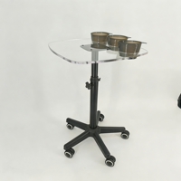 Chariot à roulettes pour outils d'extension capillaire avec plateau à peignes, porte-outils et bacs suspendus pour salon et tatouage