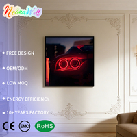 Lumières LED néon pour feux arrière de voiture, art mural rétroéclairé pour garage, chambre, salon, man cave, cadeau, IP65, forme personnalisable