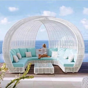 Ensemble <span class=keywords><strong>de</strong></span> meubles <span class=keywords><strong>de</strong></span> jardin en rotin populaire, chaise longue <span class=keywords><strong>de</strong></span> conversation pour patio, <span class=keywords><strong>lit</strong></span> <span class=keywords><strong>de</strong></span> soleil en osier pour piscine, cage à oiseaux, <span class=keywords><strong>lit</strong></span> rond <span class=keywords><strong>de</strong></span> <span class=keywords><strong>plage</strong></span> en plein air, salon <span class=keywords><strong>de</strong></span> jardin - Product Image 1