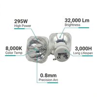 Lampe au xénon en verre MSD295W 295W 8000K pour projecteur à tête mobile 11R, ampoule de remplacement universelle pour éclairage de scène