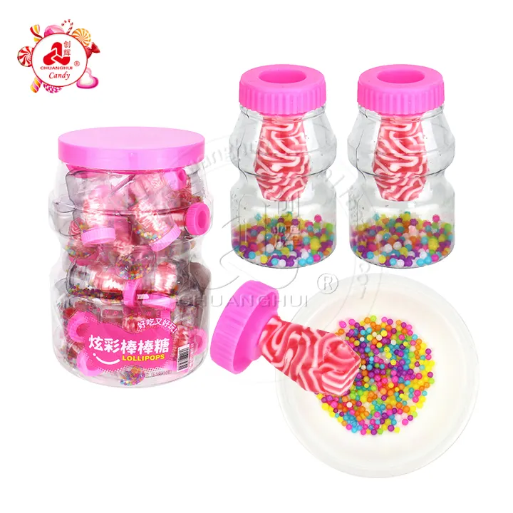 Halal baby bottle diamond hard lollipop candy and colorful candy