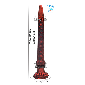<span class=keywords><strong>Plug</strong></span> Anale Extra Lungo a Forma di Anguilla, 6 Misure da XS a XXL, <span class=keywords><strong>in</strong></span> Silicone Liquido Luminoso che si Illumina al Buio, per Principianti, Unisex, Dildo Fantasy a Forma di Mostro - Product Image 4