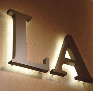 <span class=keywords><strong>Letras</strong></span> Acrílicas Retroiluminadas de Acero Inoxidable Personalizadas, Letrero Comercial LED <span class=keywords><strong>con</strong></span> Acabado de Espejo Electrochapado, Letreros Iluminados en 3D - Product Image 2