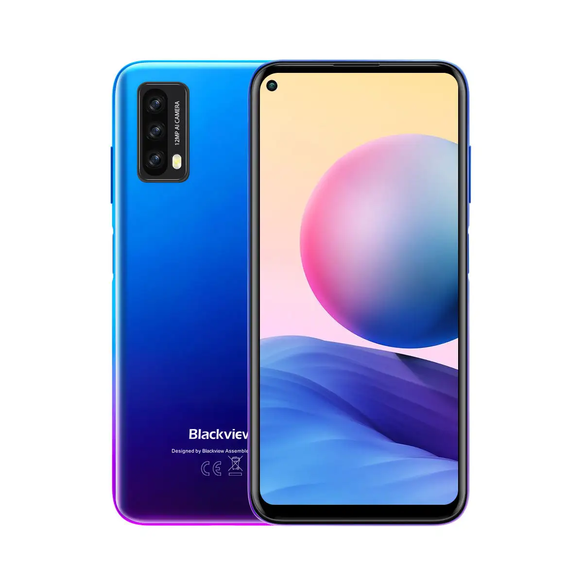 Blackview-teléfono inteligente A90, versión Global, 4GB + 64GB, Helio P60, ocho núcleos, 12MP