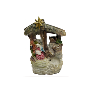Fuente de Agua Navideña de Resina, Decoración Navideña de la Sagrada Familia, Adorno para Jardín Exterior - Product Image 1